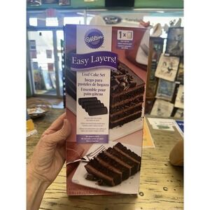 Wilton Easy Layers 4 Non Stick Loaf Pans 10 in. X 4 in. X  3/4 in.  - New